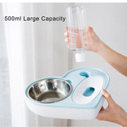 2 In 1 Water Dispenser And Food Container For Pet