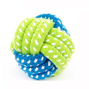Green Rope Ball Chew Toy
