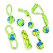 Green Rope Ball Chew Toy